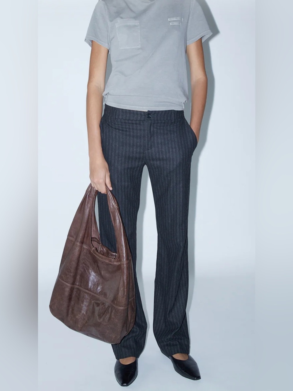 Paloma Wool Grey Hina Trousers in size 38 EU (medium)